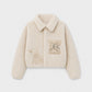 FLEECED WOOL BOMBER JACKET