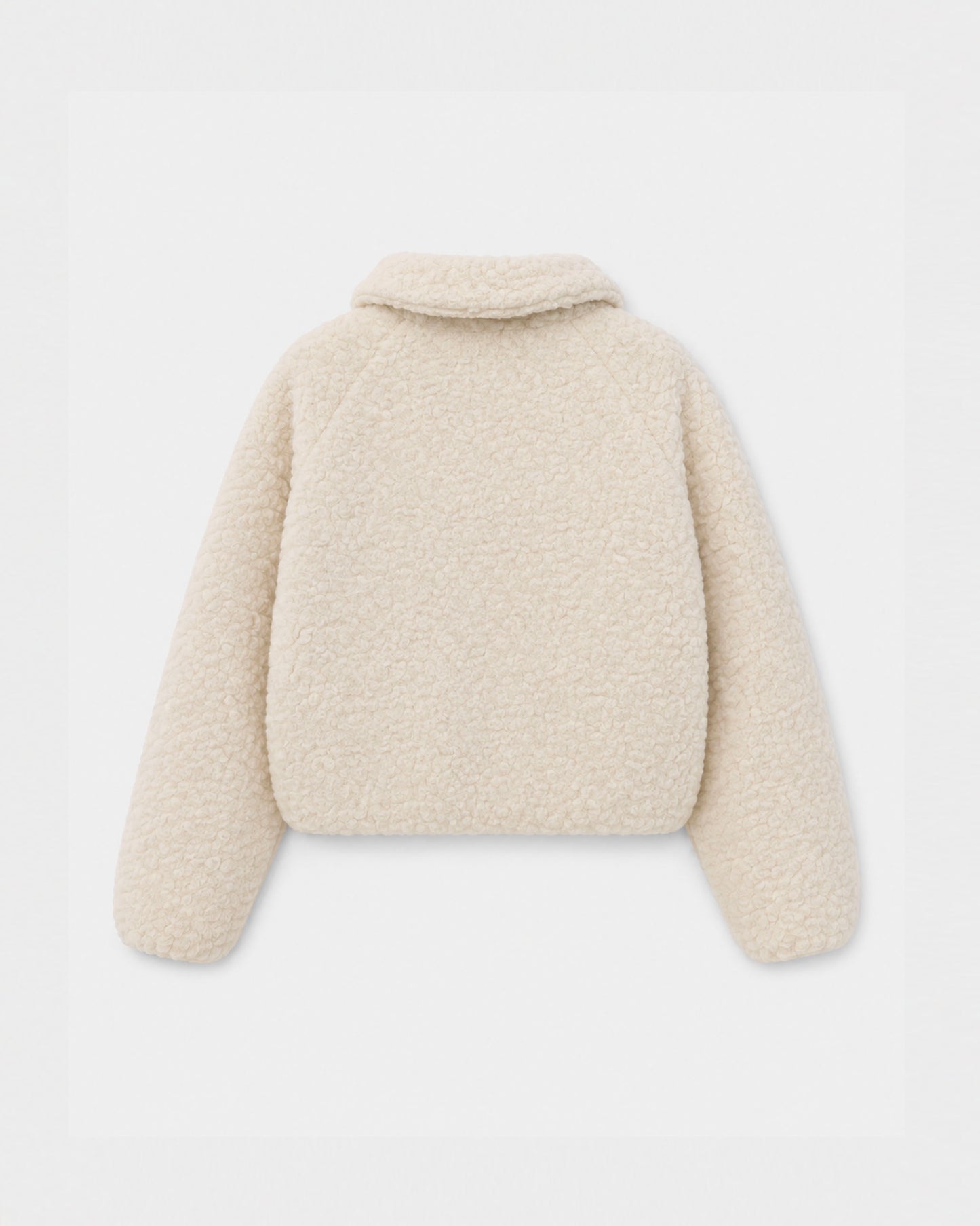 FLEECED WOOL BOMBER JACKET