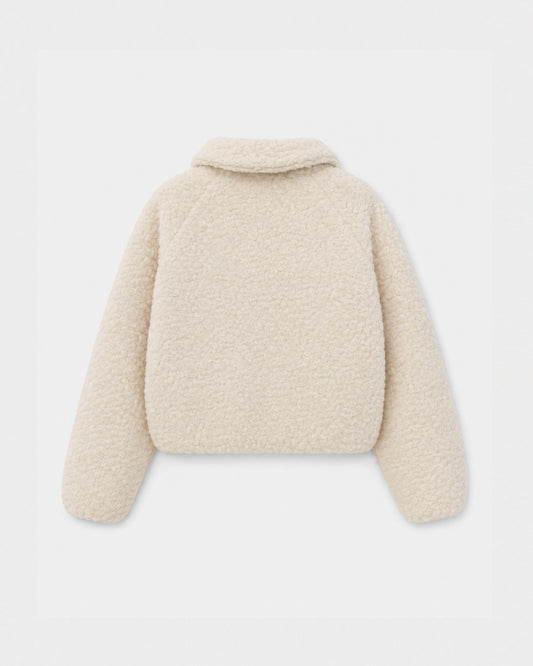 FLEECED WOOL BOMBER JACKET