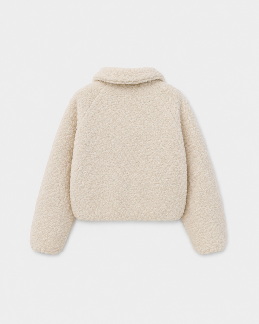 FLEECED WOOL BOMBER JACKET