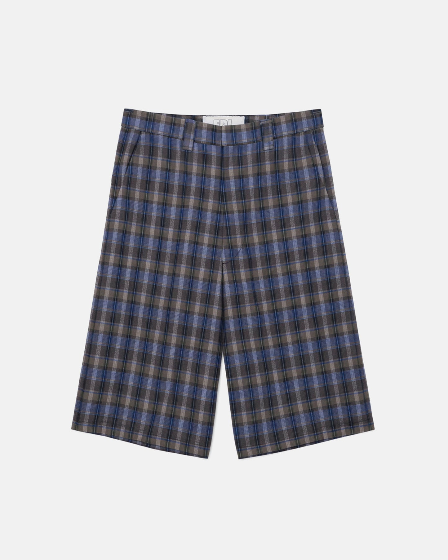 Gray Check Shorts