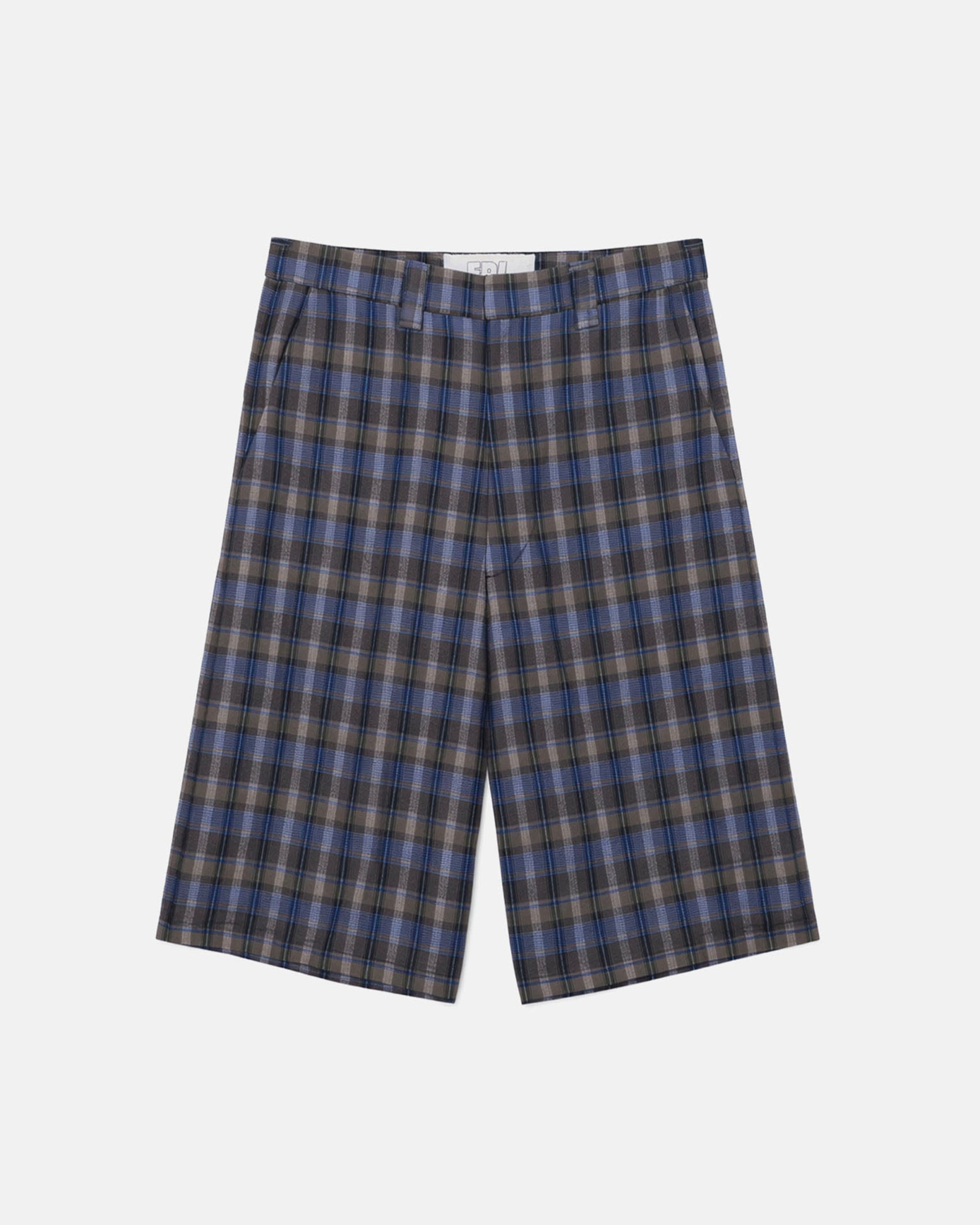Gray Check Shorts