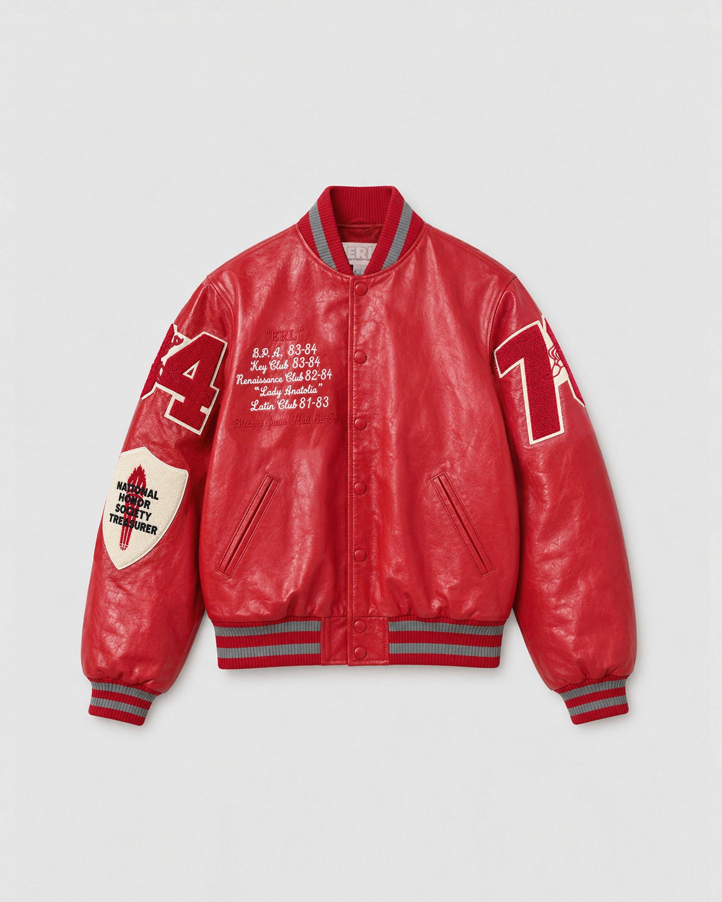 LEATHER VARSITY JACKET