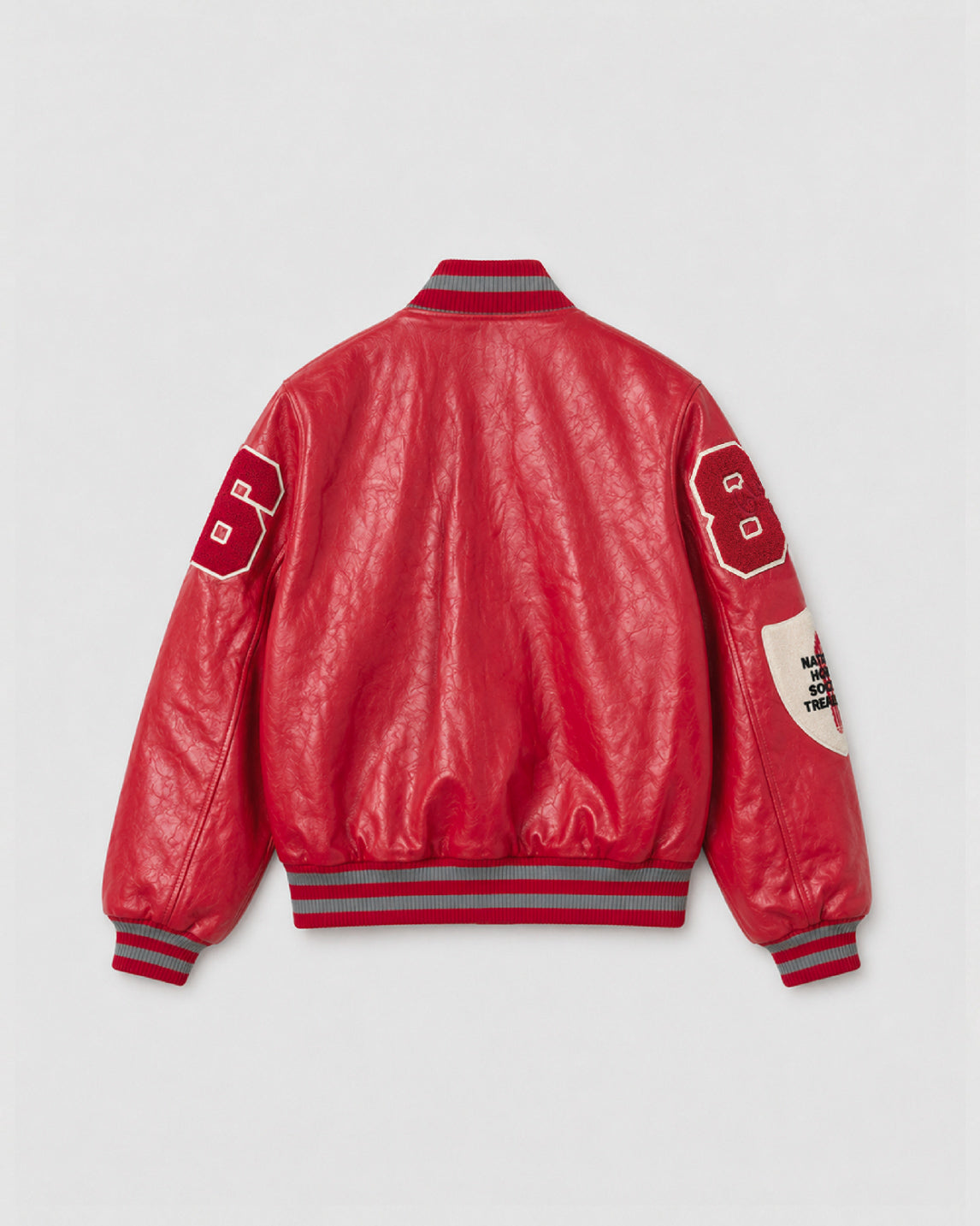 LEATHER VARSITY JACKET