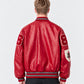 LEATHER VARSITY JACKET