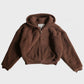 Terry Fleece Zipped Hoodie