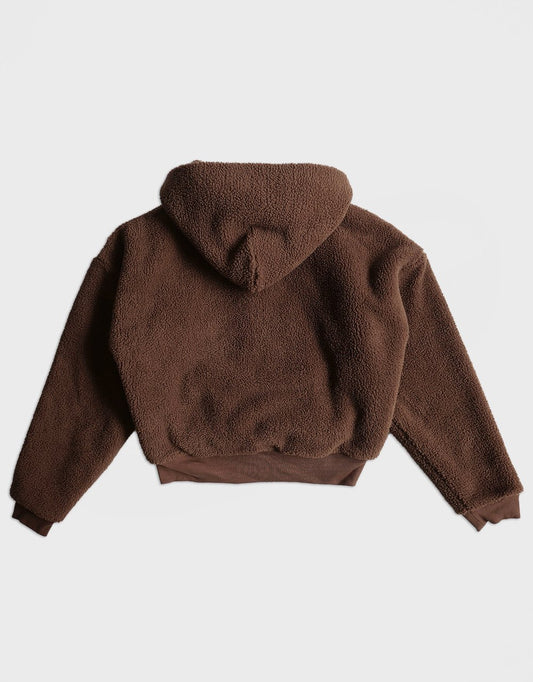 Terry Fleece Zipped Hoodie