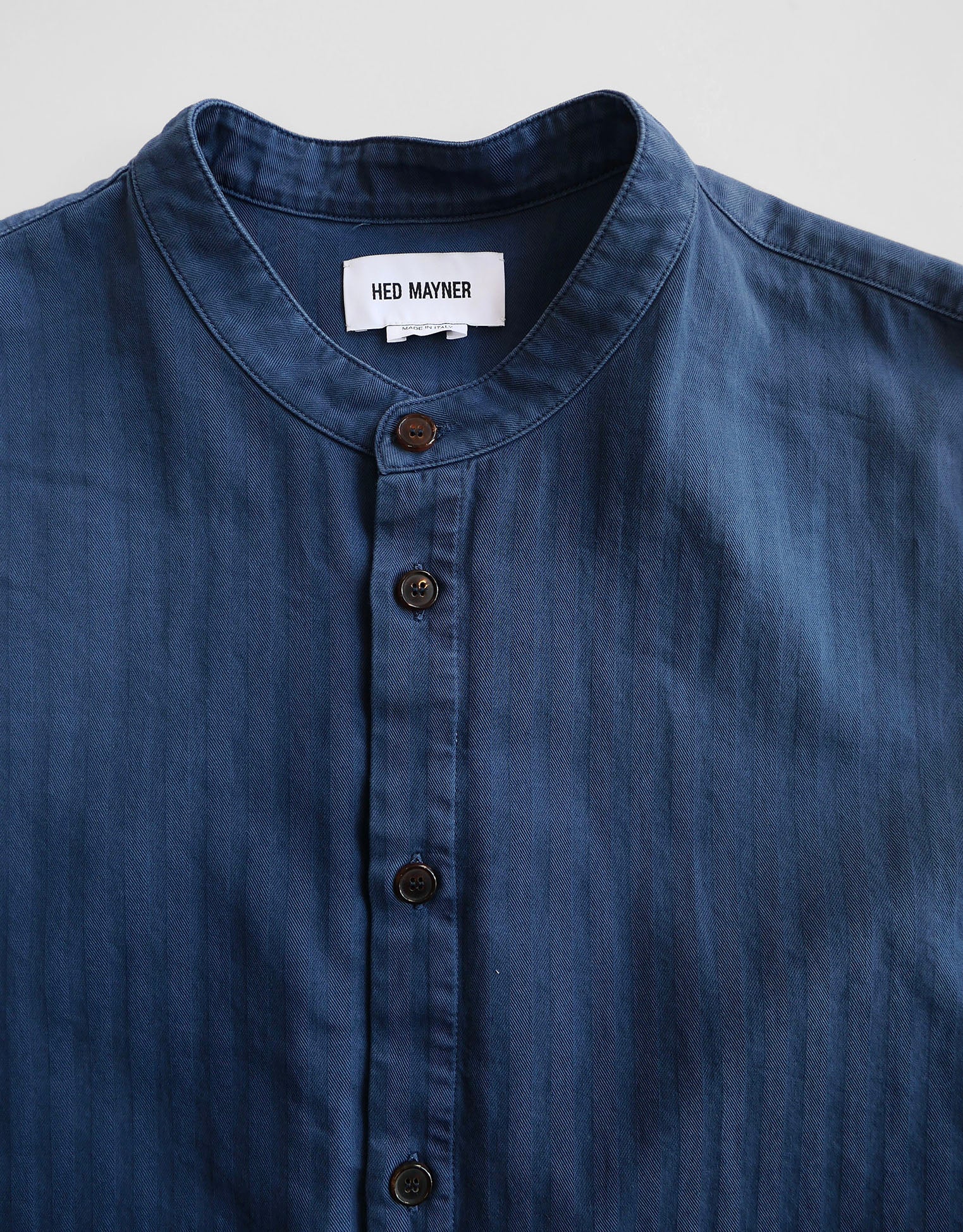 HED MAYNER Embroidered Worker Denim Shirt – JANASTRA
