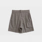 Fresh Wool Check Bermuda Pants