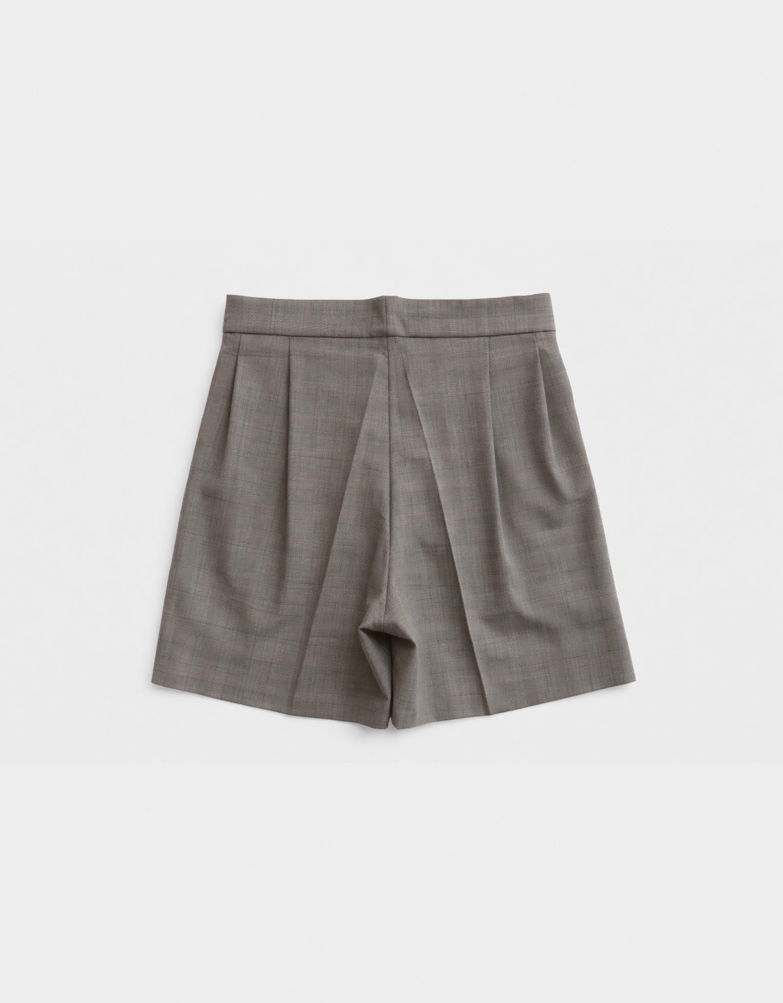 Fresh Wool Check Bermuda Pants