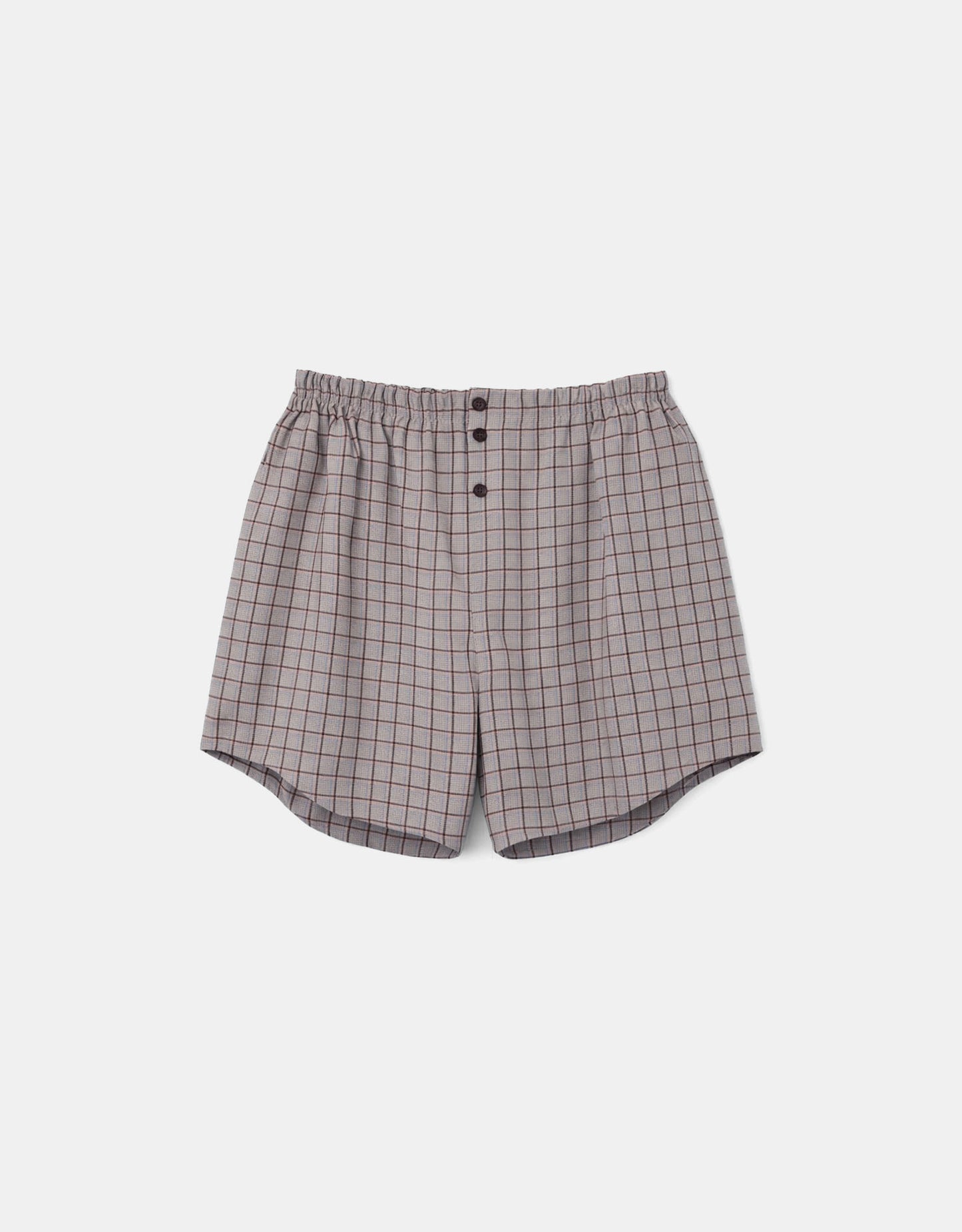 Linen Check Shorts