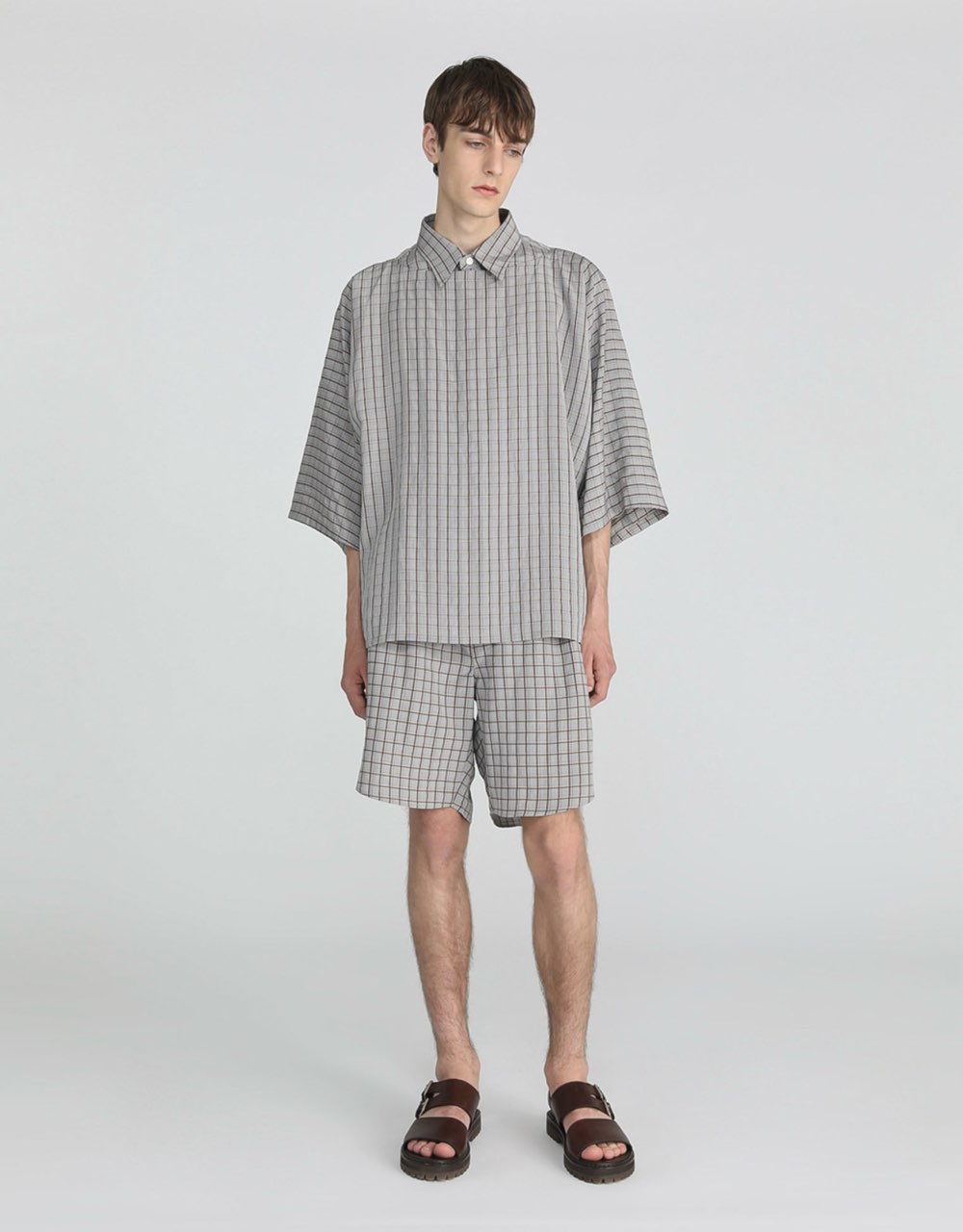 Linen Check Shorts