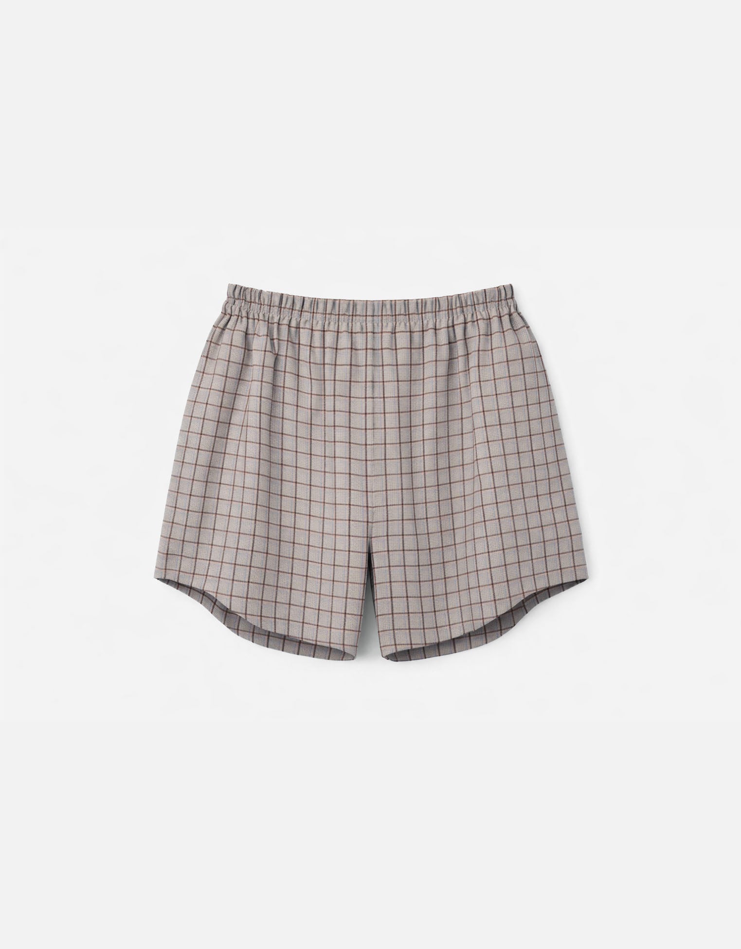 Linen Check Shorts