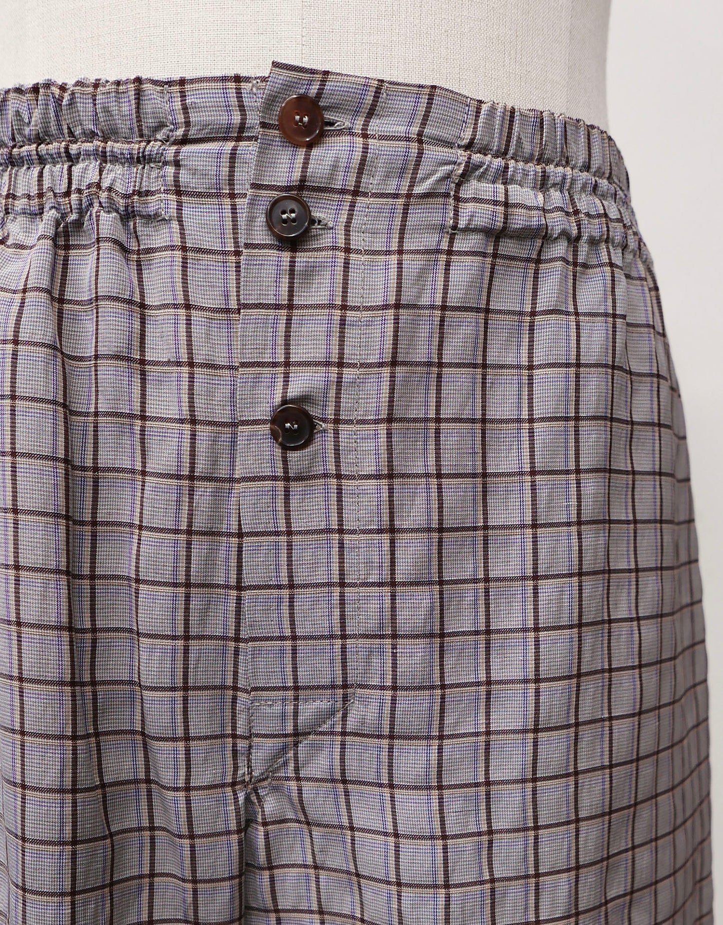 Linen Check Shorts