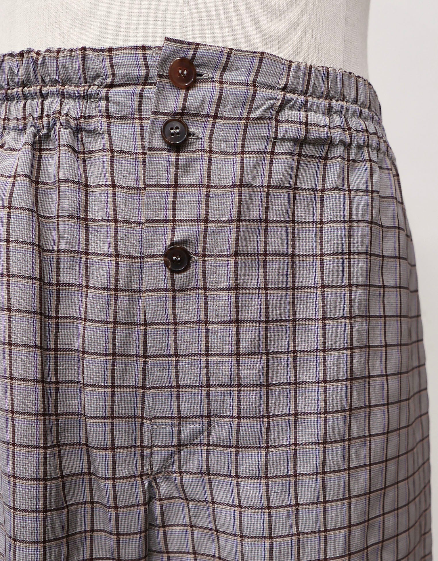 Linen Check Shorts