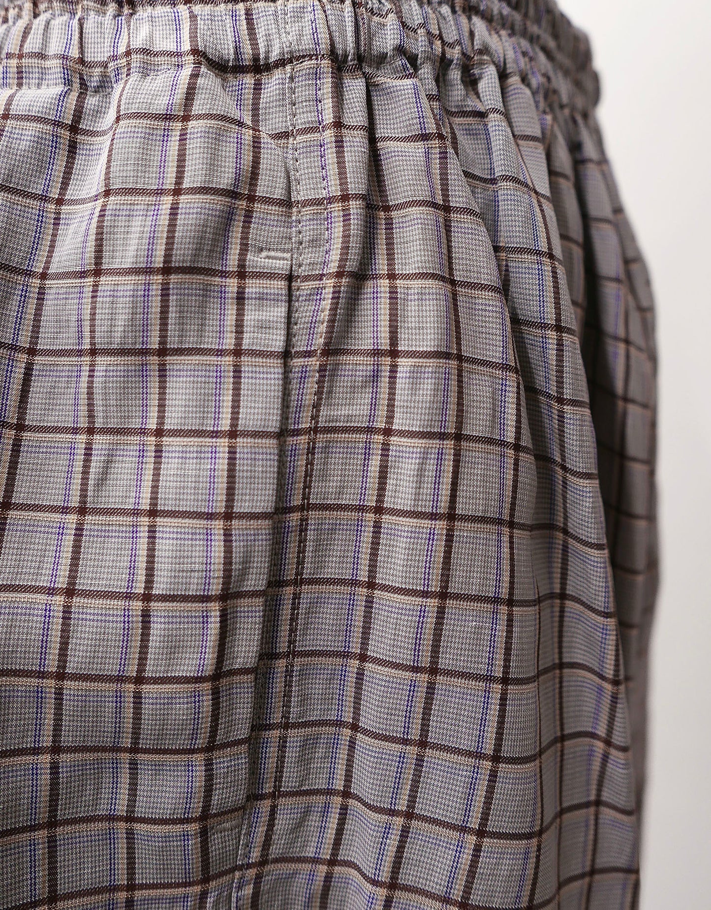 Linen Check Shorts