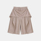 Pinstriped Wool Stretch Bermuda Pants