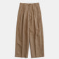 Herringbone Heavy Linen Pleats Pants