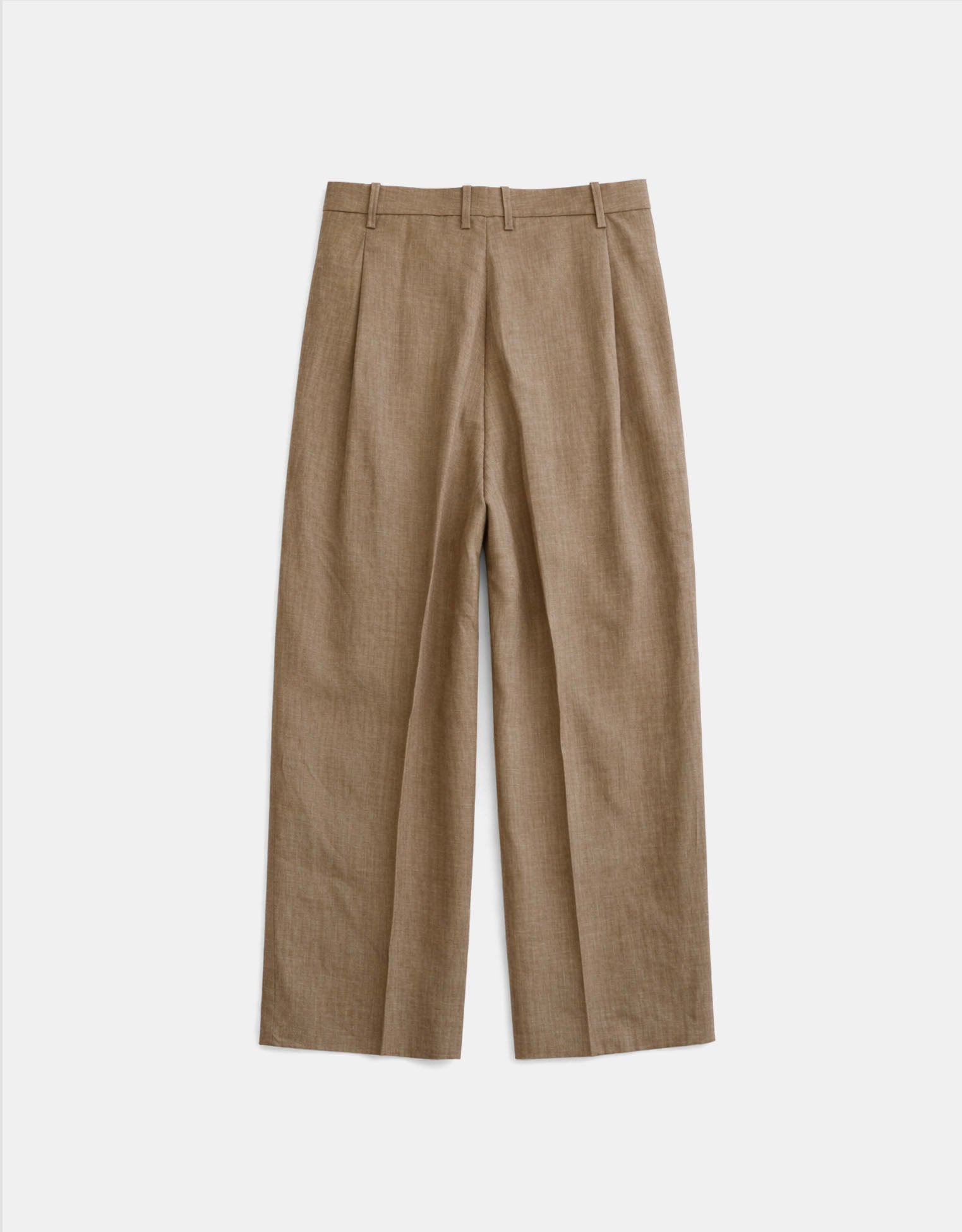 HED MAYNER Herringbone Heavy Linen Pleats Pants – JANASTRA