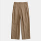 Herringbone Heavy Linen Pleats Pants