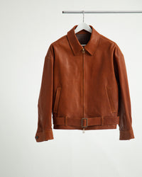 OILED LEATHER BLOUSON
