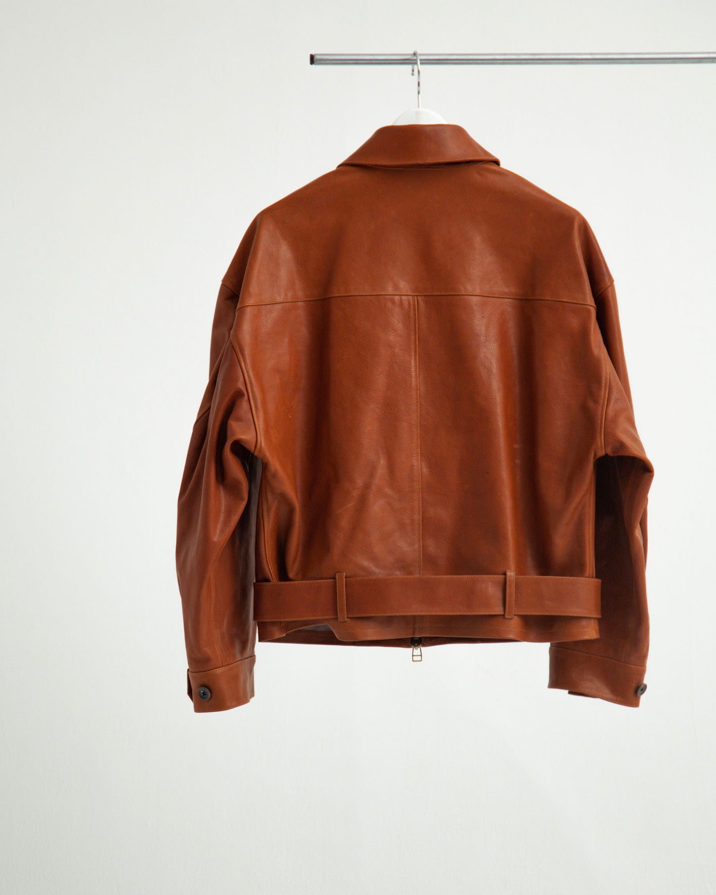OILED LEATHER BLOUSON
