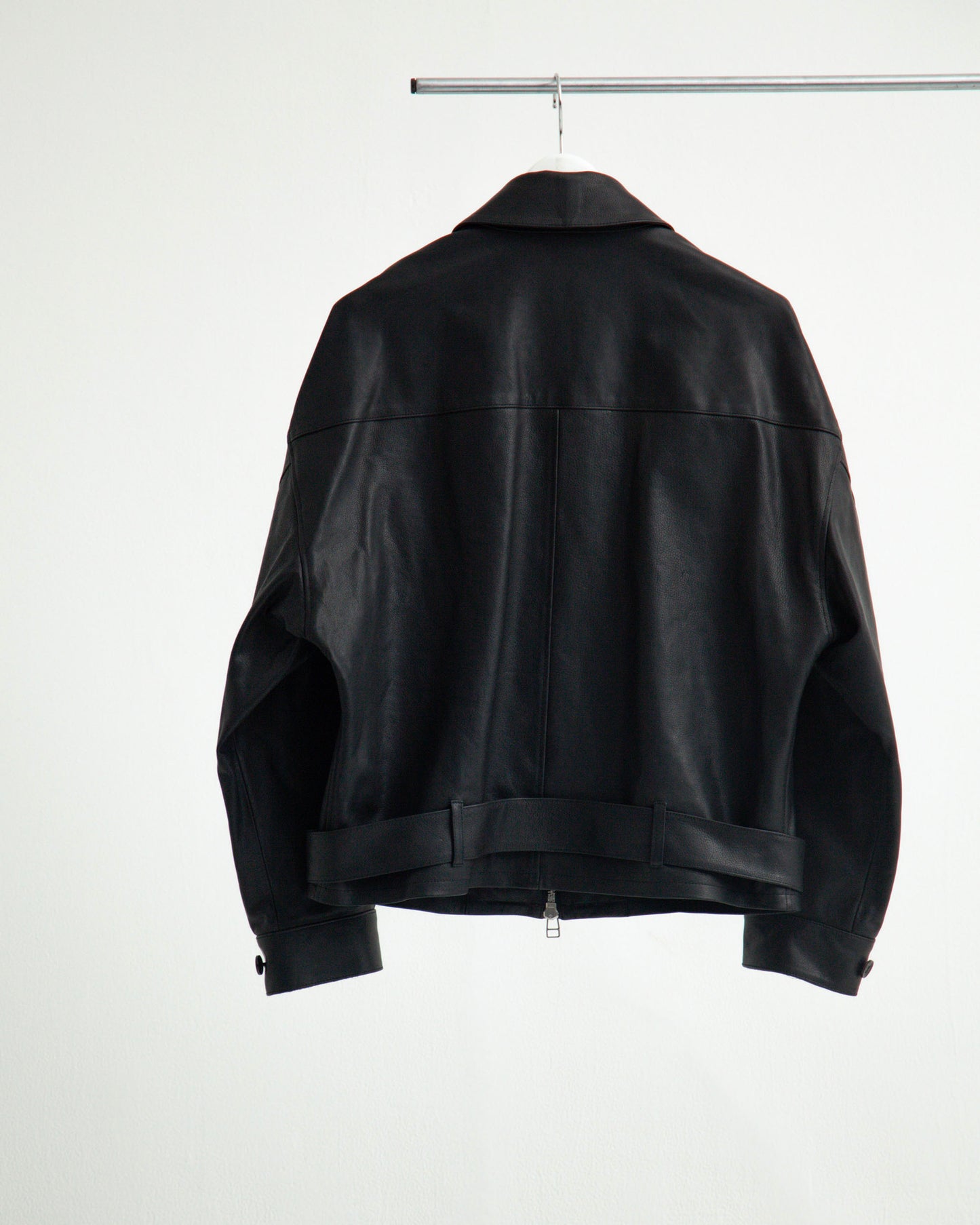 OILED LEATHER BLOUSON