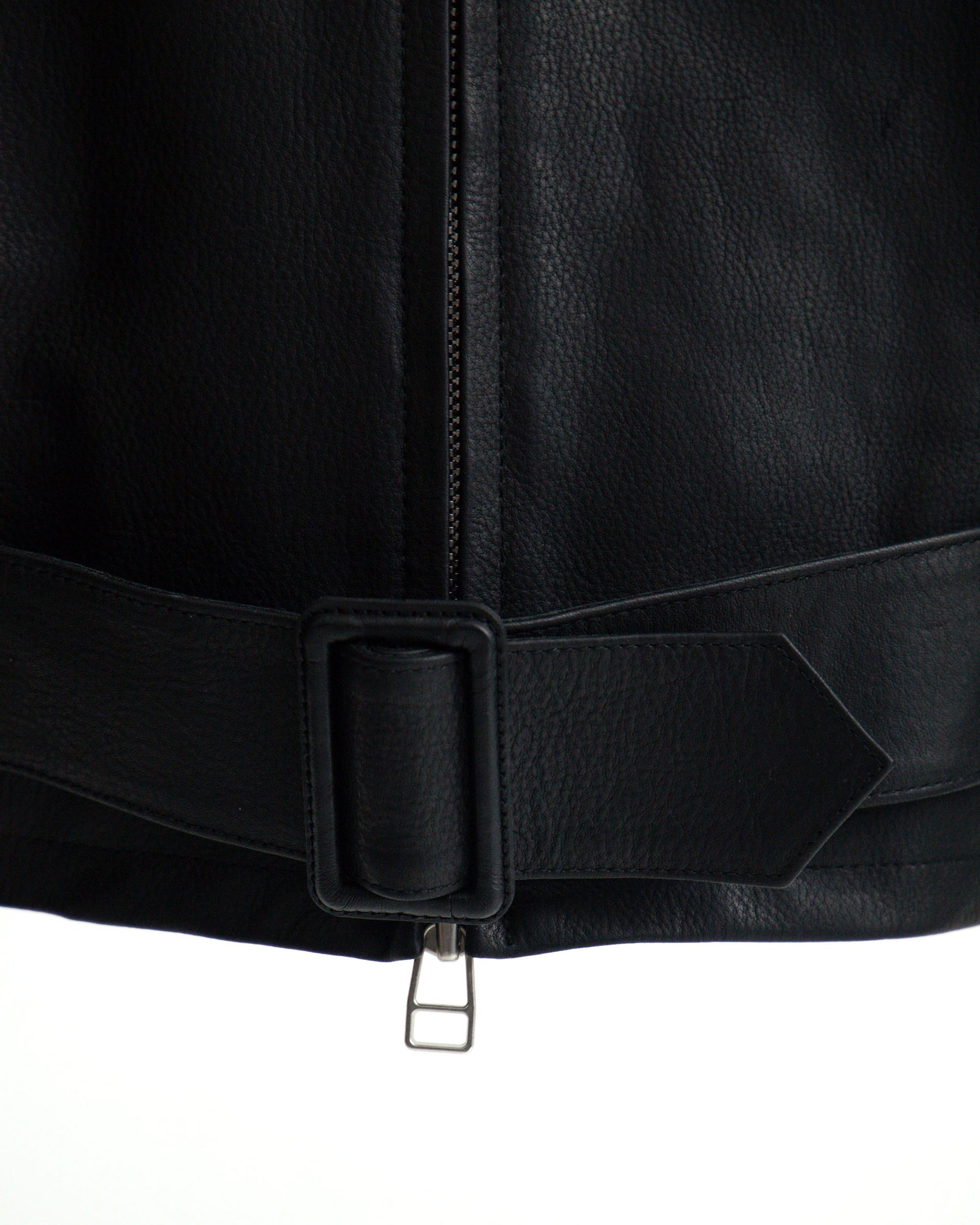 OILED LEATHER BLOUSON