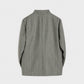 GREY STRIPE COLLARLESS JACKET