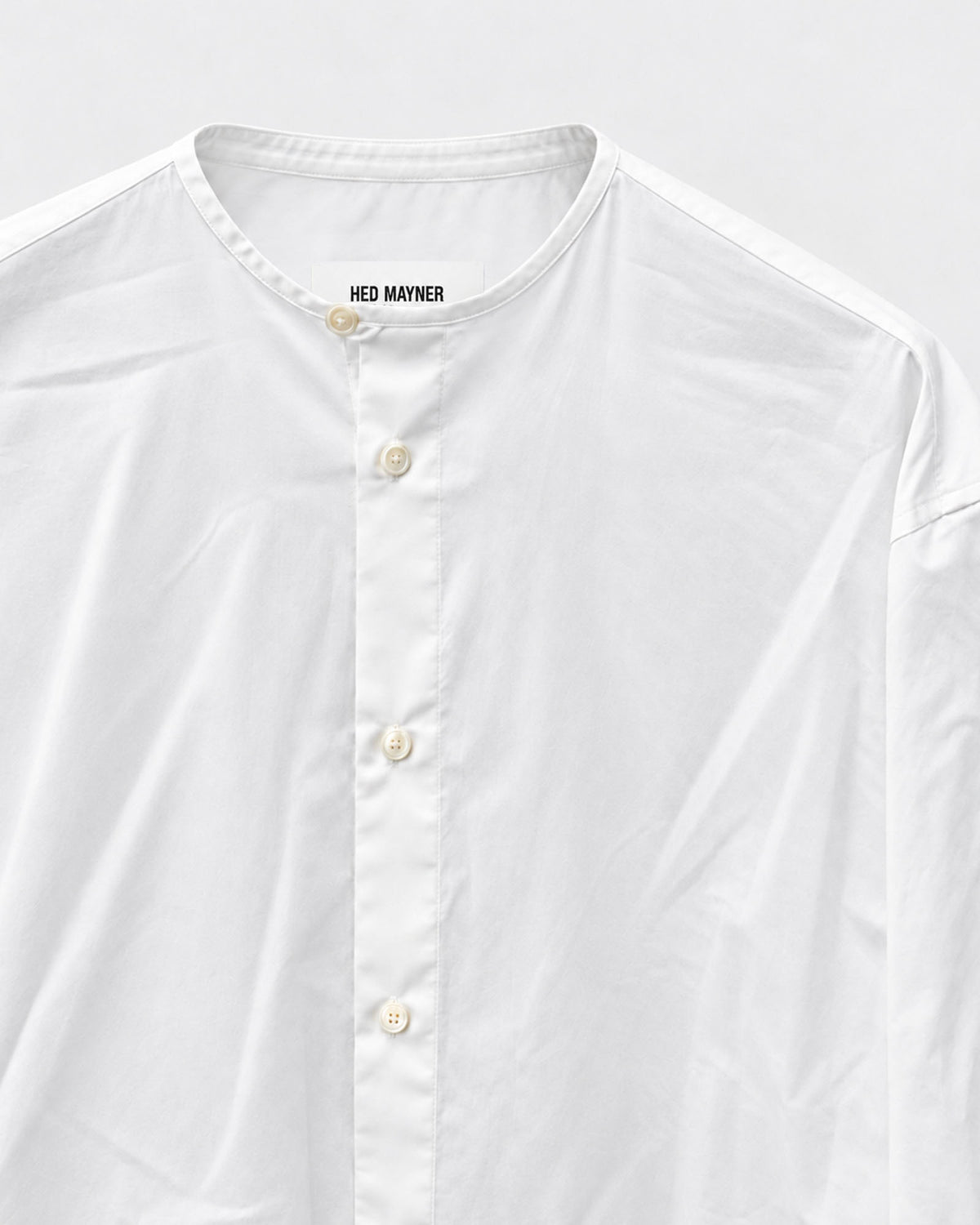 COLLARLESS SHIRT
