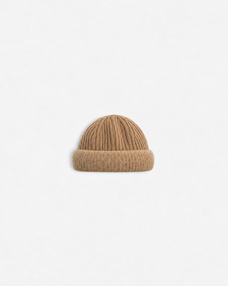 FELT CUFF RIB KNIT CAP