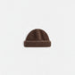 FELT CUFF RIB KNIT CAP