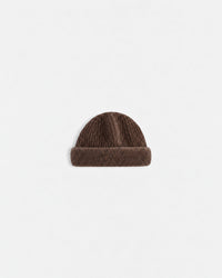 FELT CUFF RIB KNIT CAP