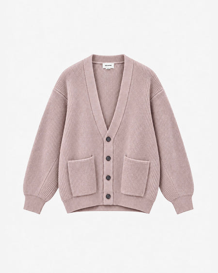 RIB KNIT CARDIGAN