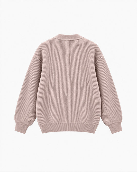 RIB KNIT CARDIGAN