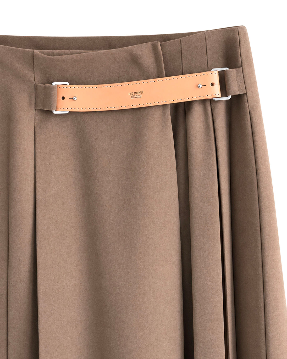PLEATED WRAP SKIRT