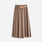 PLEATED WRAP SKIRT
