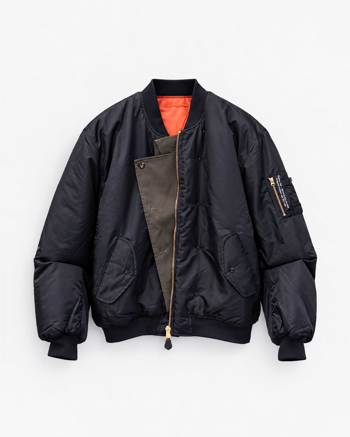 M.Y. DUNAWAY BOMBER - Customized bomber jacket + lapel insert