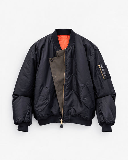 M.Y. DUNAWAY BOMBER - Customized bomber jacket + lapel insert