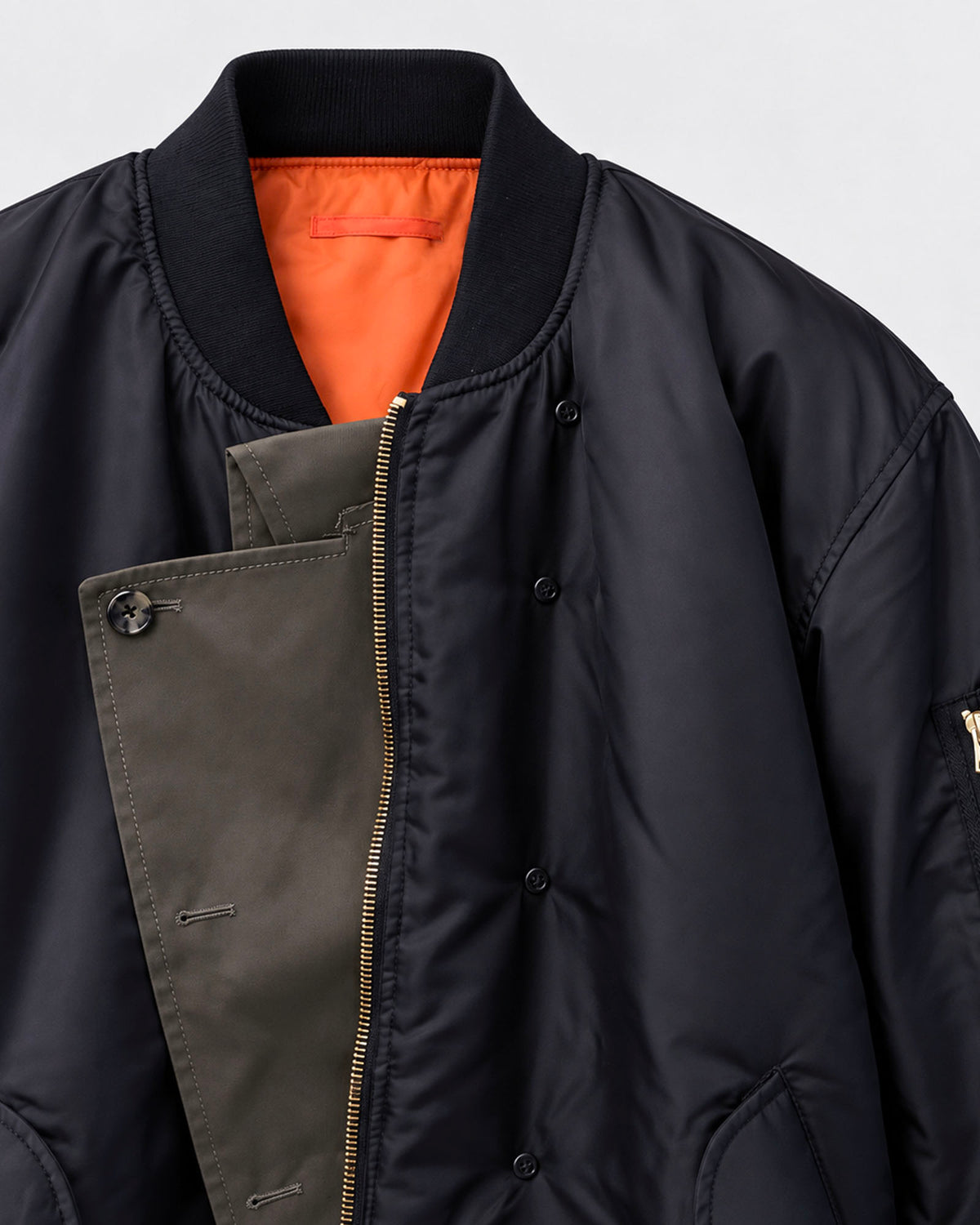 M.Y. DUNAWAY BOMBER - Customized bomber jacket + lapel insert
