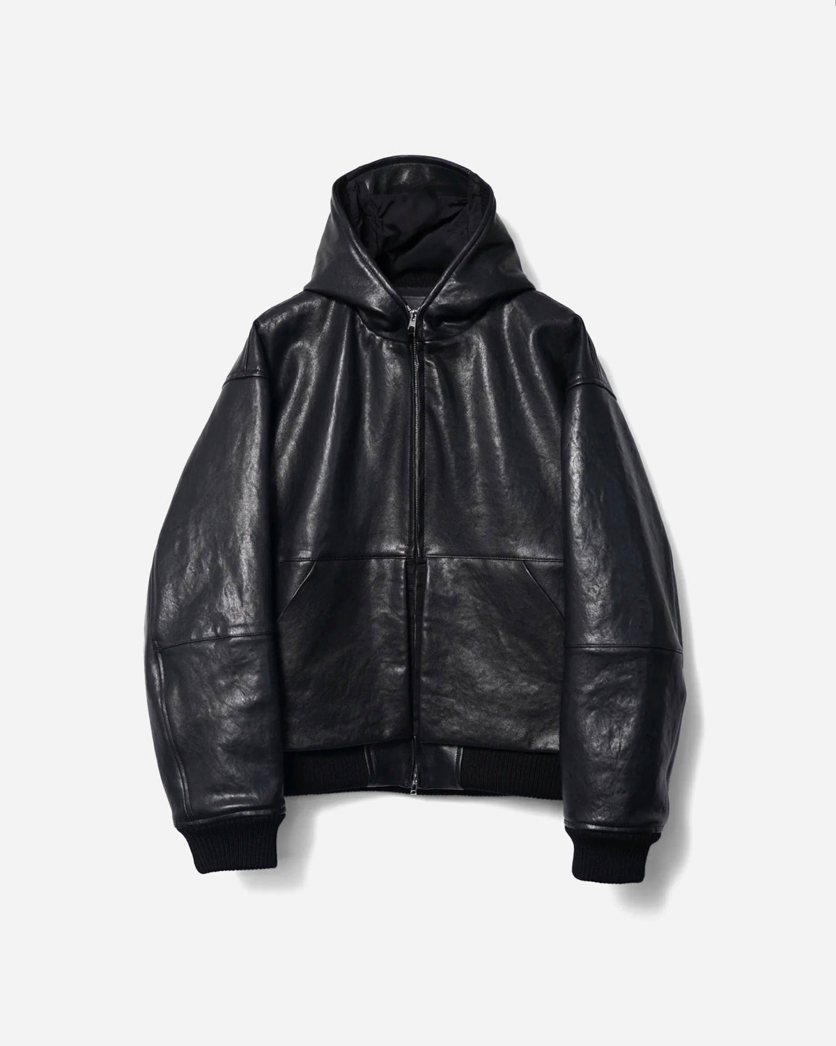 BETA LEATHER HOODED BLOUSON