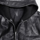 BETA LEATHER HOODED BLOUSON