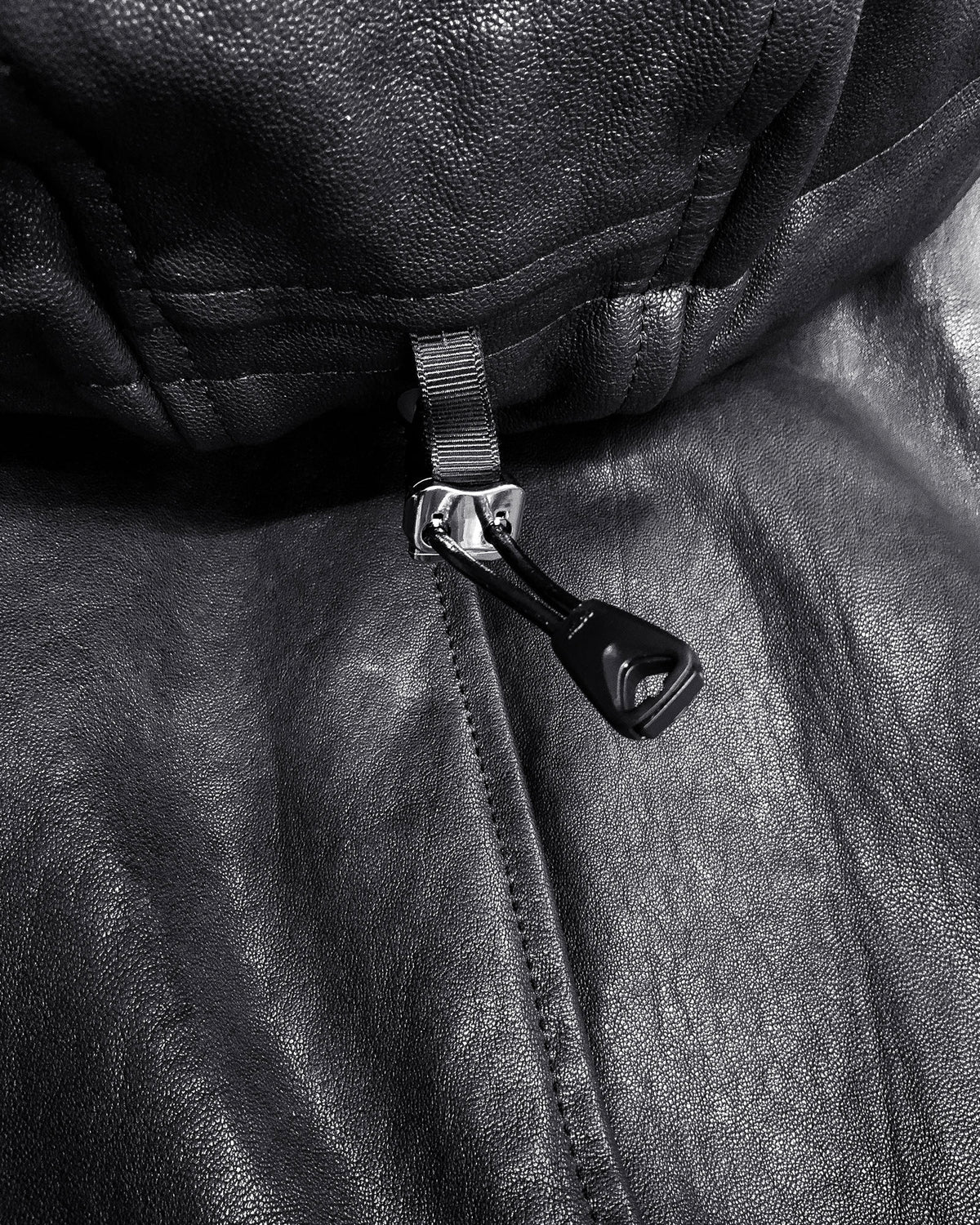 BETA LETHER HOODED BLOUSON