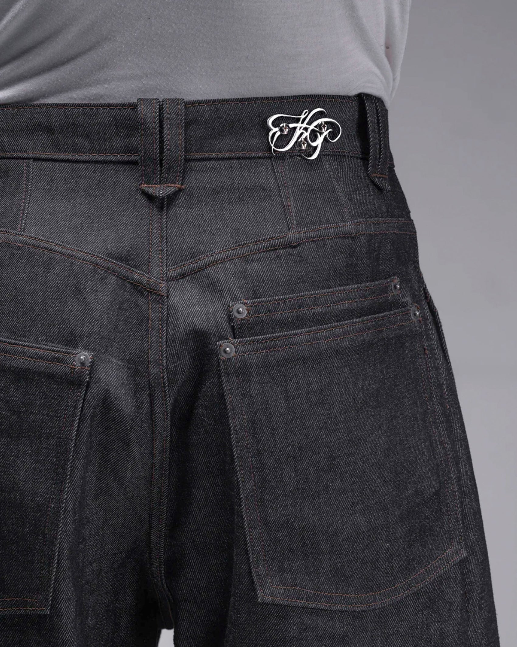 Double Wides Denim Pants - Selvedge Black