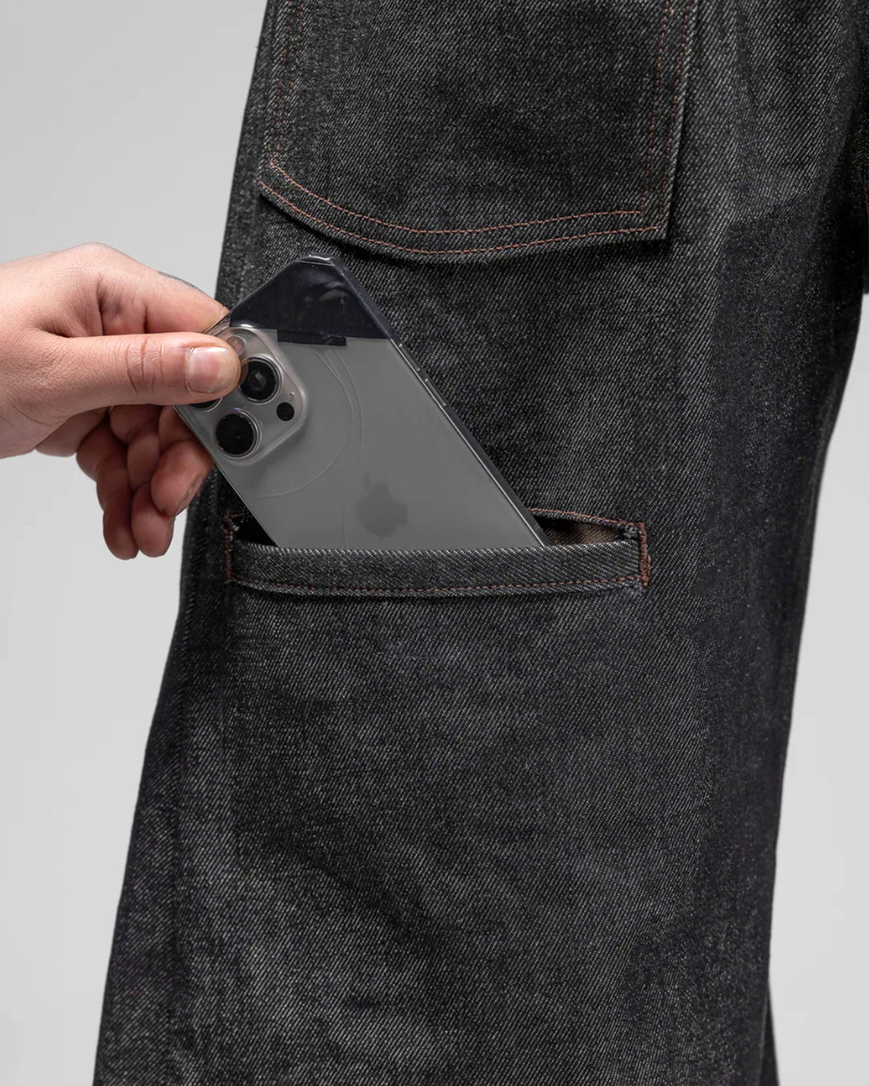 Double Wides Denim Pants - Selvedge Black