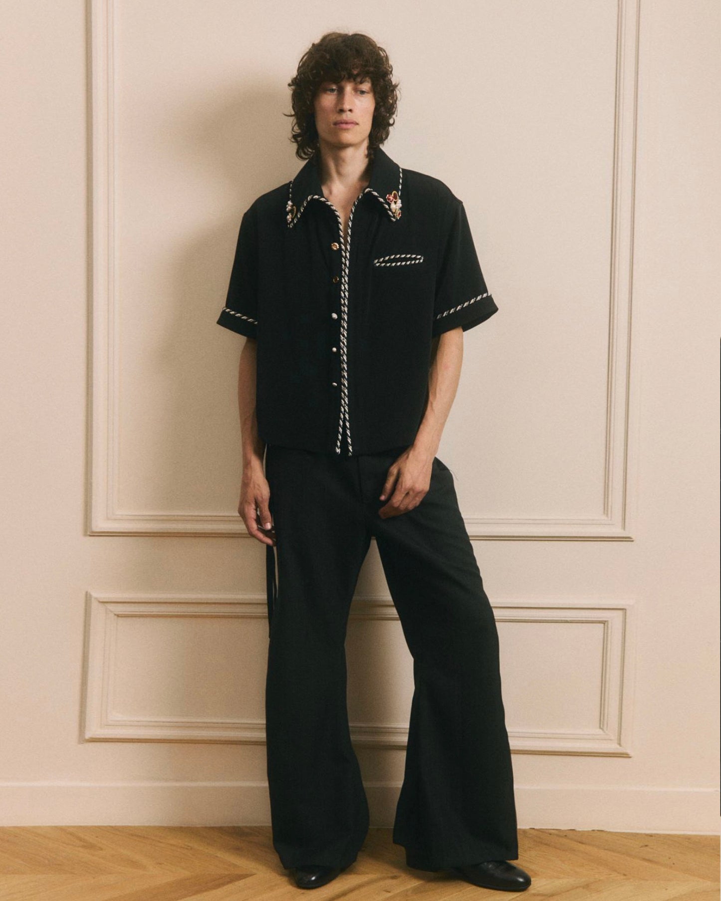 Embellished S/S Lasso Shirt