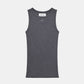 Men Faded Black Tank Top Knit