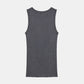 Men Faded Black Tank Top Knit