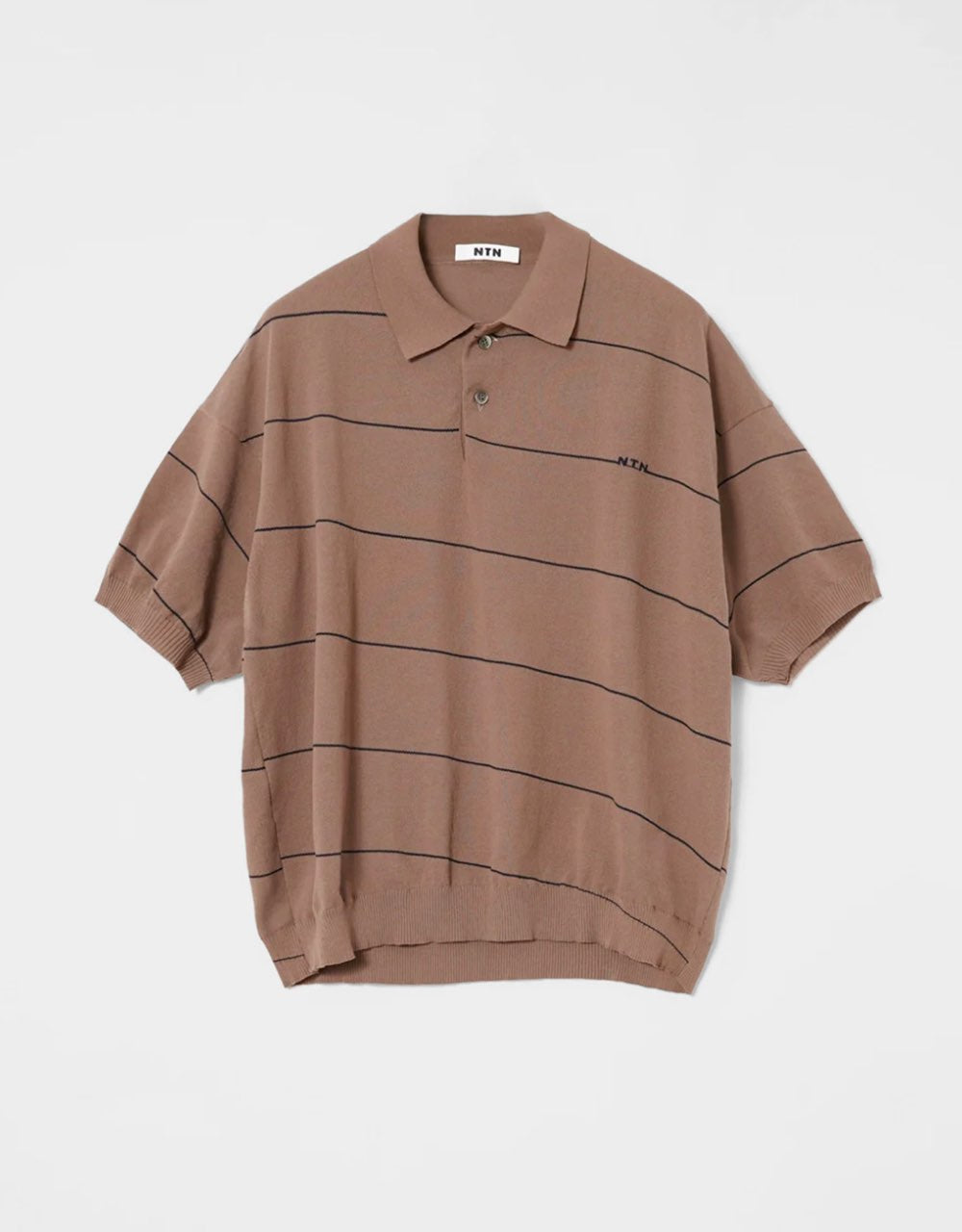 Angle Border Knit Polo