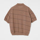 Angle Border Knit Polo